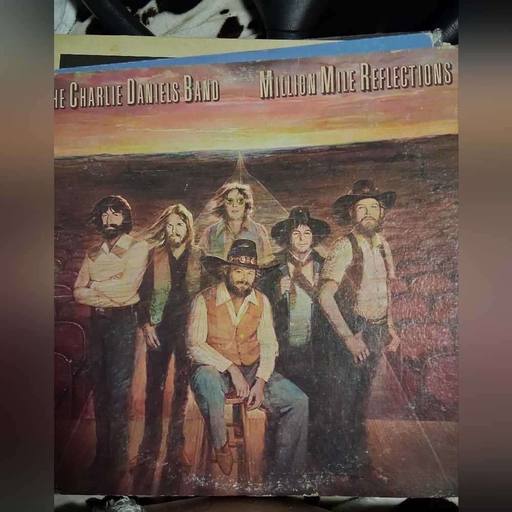 Source Unknown The Charlie Daniels Band Vintage Earth-Tone Vinyl Cover